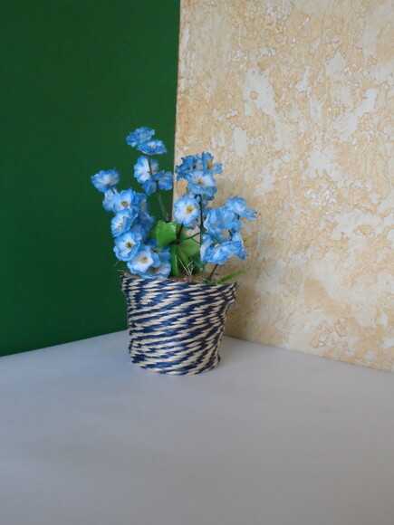 Arranjo Floral em Vaso de Sisal