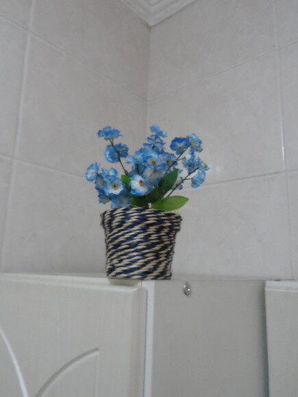 Arranjo Floral em Vaso de Sisal