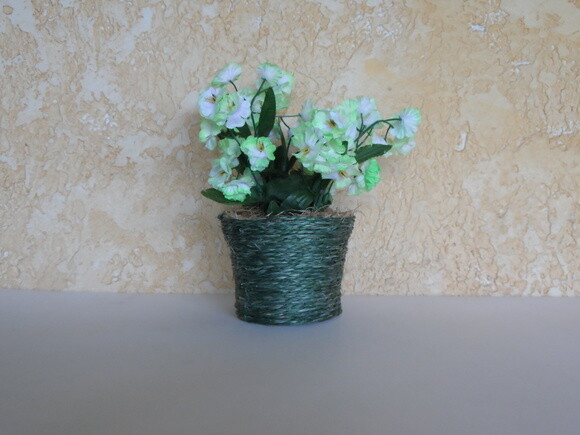 Arranjo Floral em Vaso de Sisal