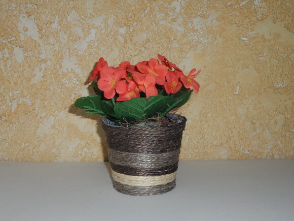 Arranjo Floral em Vaso de Sisal