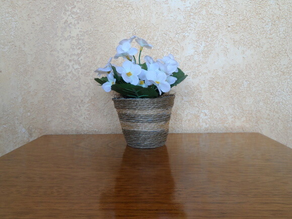Arranjo Floral em Vaso de Sisal