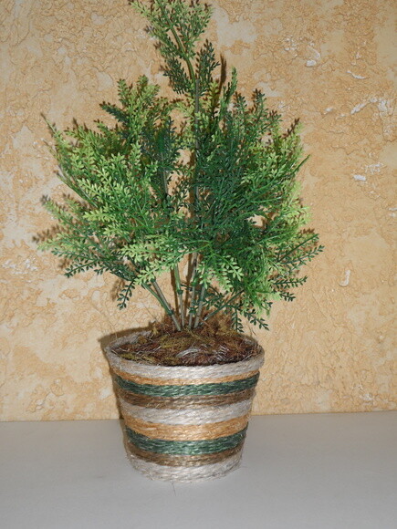 Arranjo Floral em Vaso de Sisal