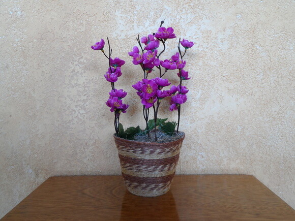 Arranjo Floral em Vaso de Sisal