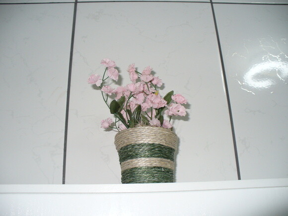 Arranjo Floral em Vaso de Sisal