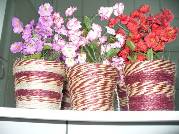 Arranjo Floral em Vaso de Sisal