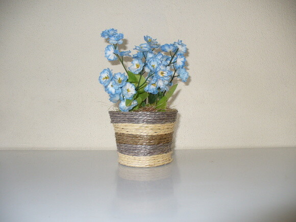 Arranjo Floral em Vaso de Sisal
