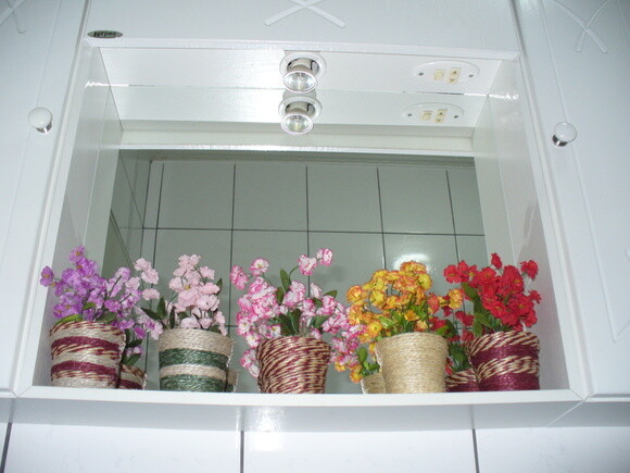 Arranjo Floral em Vaso de Sisal