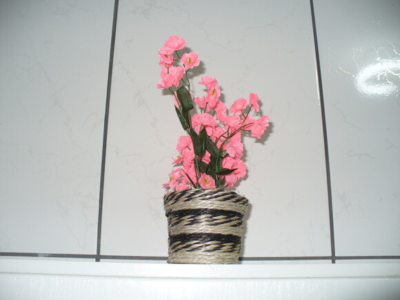 Arranjo Floral em Vaso de Sisal