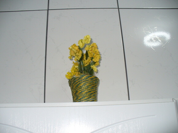Arranjo Floral em Vaso de Sisal