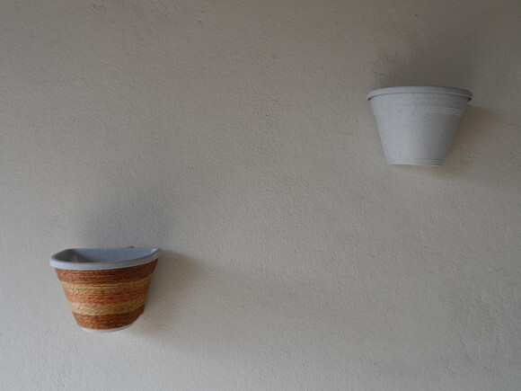 Vaso Parede Decorado com Sisal