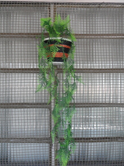 Vaso Parede Decorado com Sisal