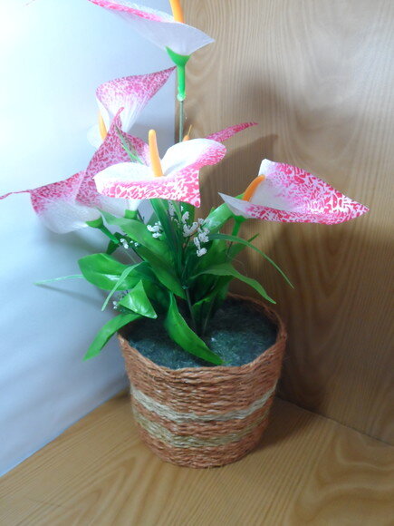 Arranjo Floral em Vaso de Sisal