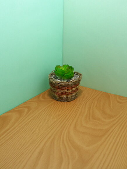 Arranjo Floral em Vaso de Sisal