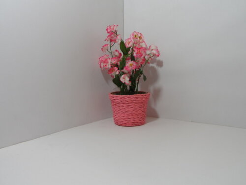 Arranjo Floral em Vaso de Sisal