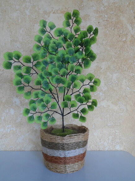 Arranjo Floral em Vaso de Sisal