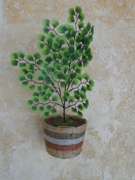 Arranjo Floral em Vaso de Sisal