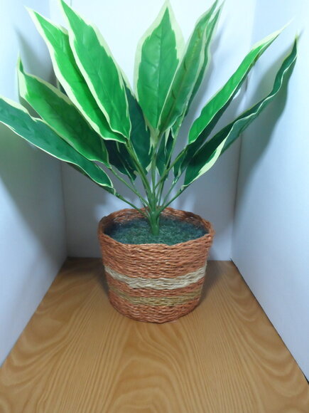 Arranjo Floral em Vaso de Sisal