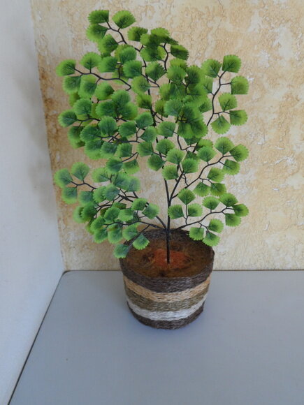 Arranjo Floral em Vaso de Sisal
