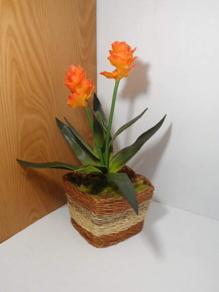 Arranjo Floral em Vaso de Sisal