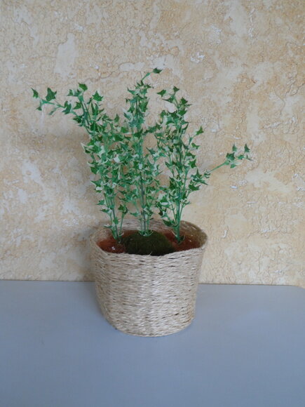Arranjo Floral em Vaso de Sisal