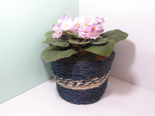 Arranjo Floral em Vaso de Sisal