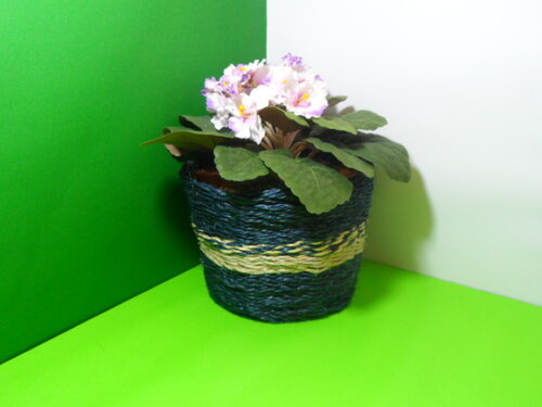 Arranjo Floral em Vaso de Sisal