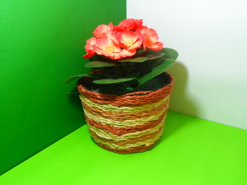 Arranjo Floral em Vaso de Sisal