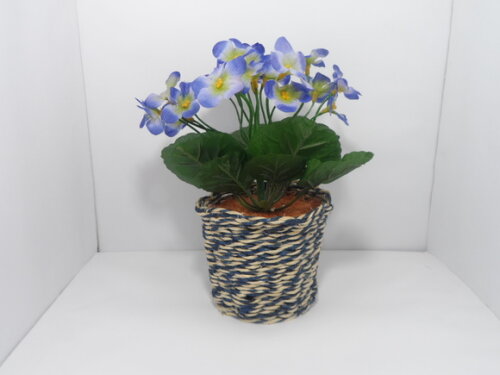 Arranjo Floral em Vaso de Sisal
