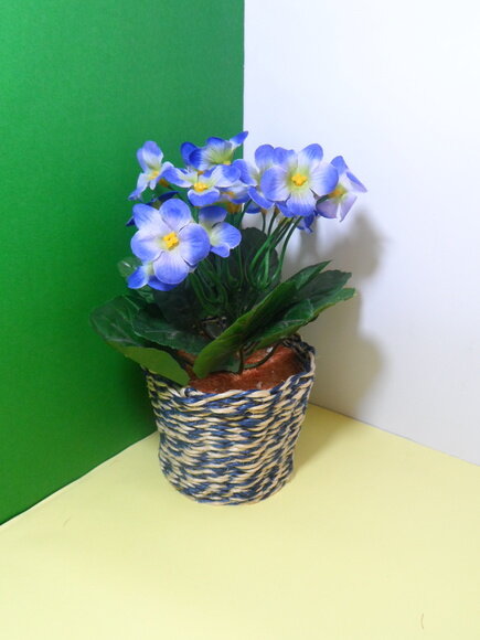Arranjo Floral em Vaso de Sisal