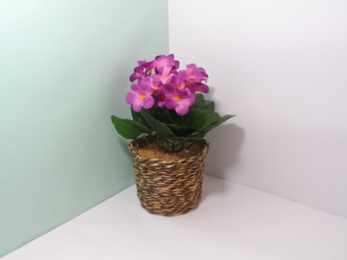 Arranjo Floral em Vaso de Sisal