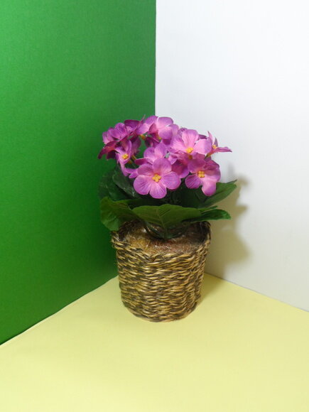 Arranjo Floral em Vaso de Sisal