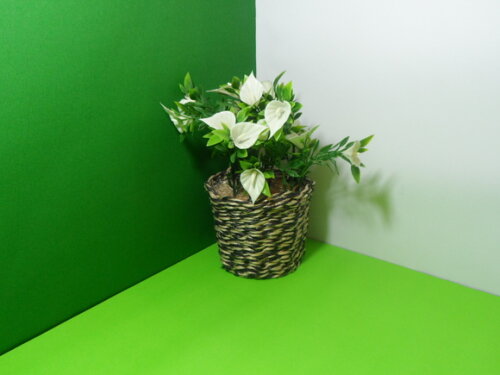 Arranjo Floral em Vaso de Sisal
