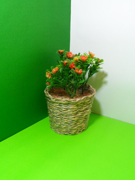 Arranjo Floral em Vaso de Sisal