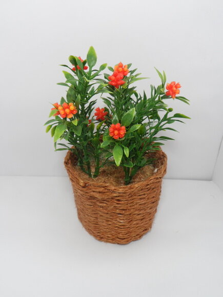 Arranjo Floral em Vaso de Sisal