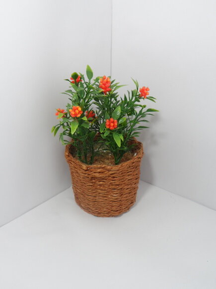 Arranjo Floral em Vaso de Sisal