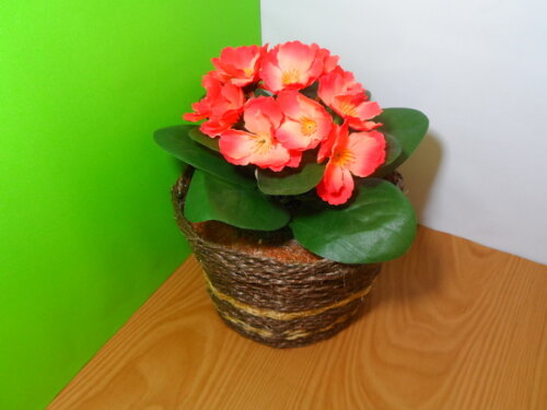Arranjo Floral em Vaso de Sisal