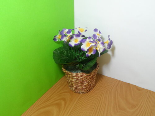 Arranjo Floral em Vaso de Sisal