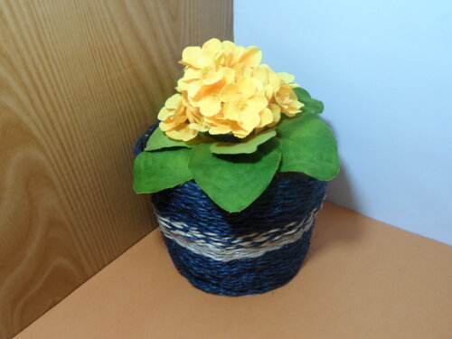 Arranjo Floral em Vaso de Sisal