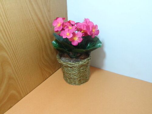 Arranjo Floral em Vaso de Sisal