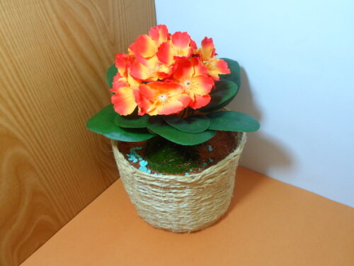Arranjo Floral em Vaso de Sisal