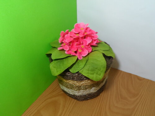 Arranjo Floral em Vaso de Sisal