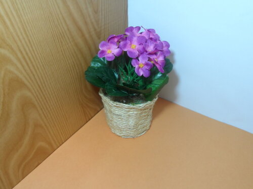 Arranjo Floral em Vaso de Sisal
