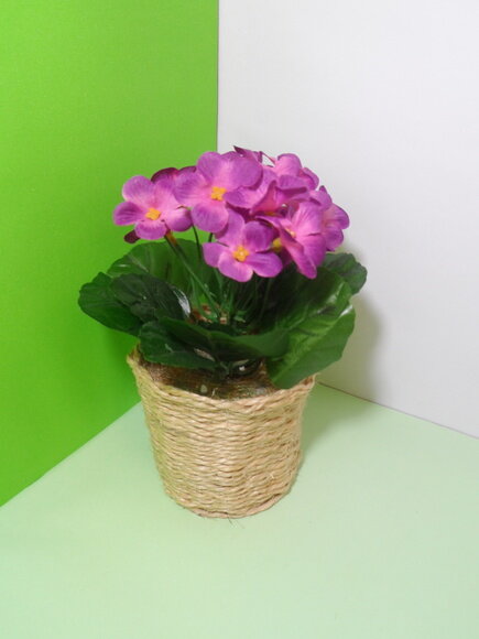 Arranjo Floral em Vaso de Sisal