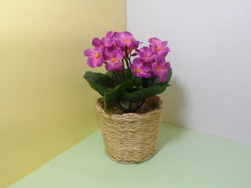 Arranjo Floral em Vaso de Sisal