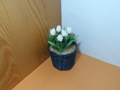 Arranjo Floral em Vaso de Sisal