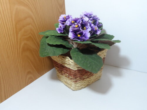 Arranjo Floral em Vaso de Sisal
