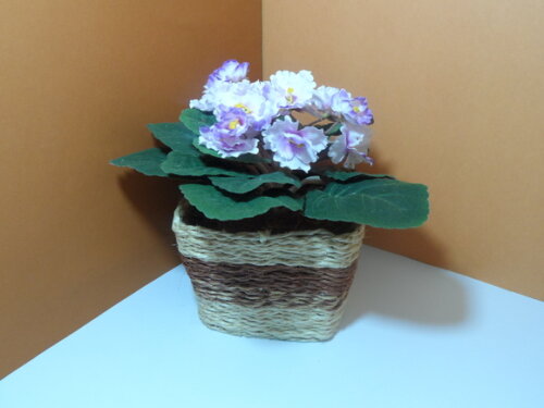 Arranjo Floral em Vaso de Sisal