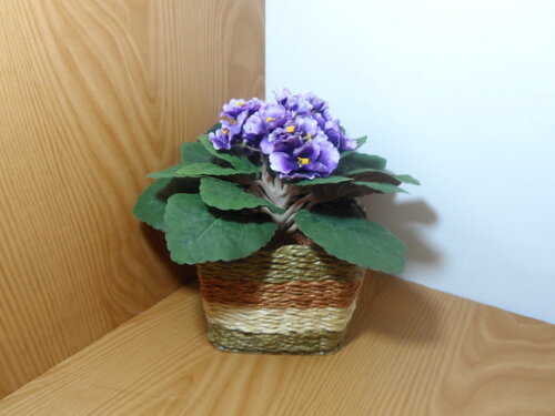 Arranjo Floral em Vaso de Sisal