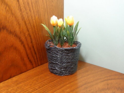 Arranjo Floral em Vaso de Sisal