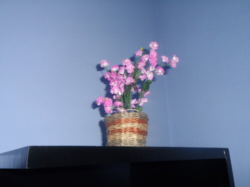 Arranjo Floral em Vaso de Sisal